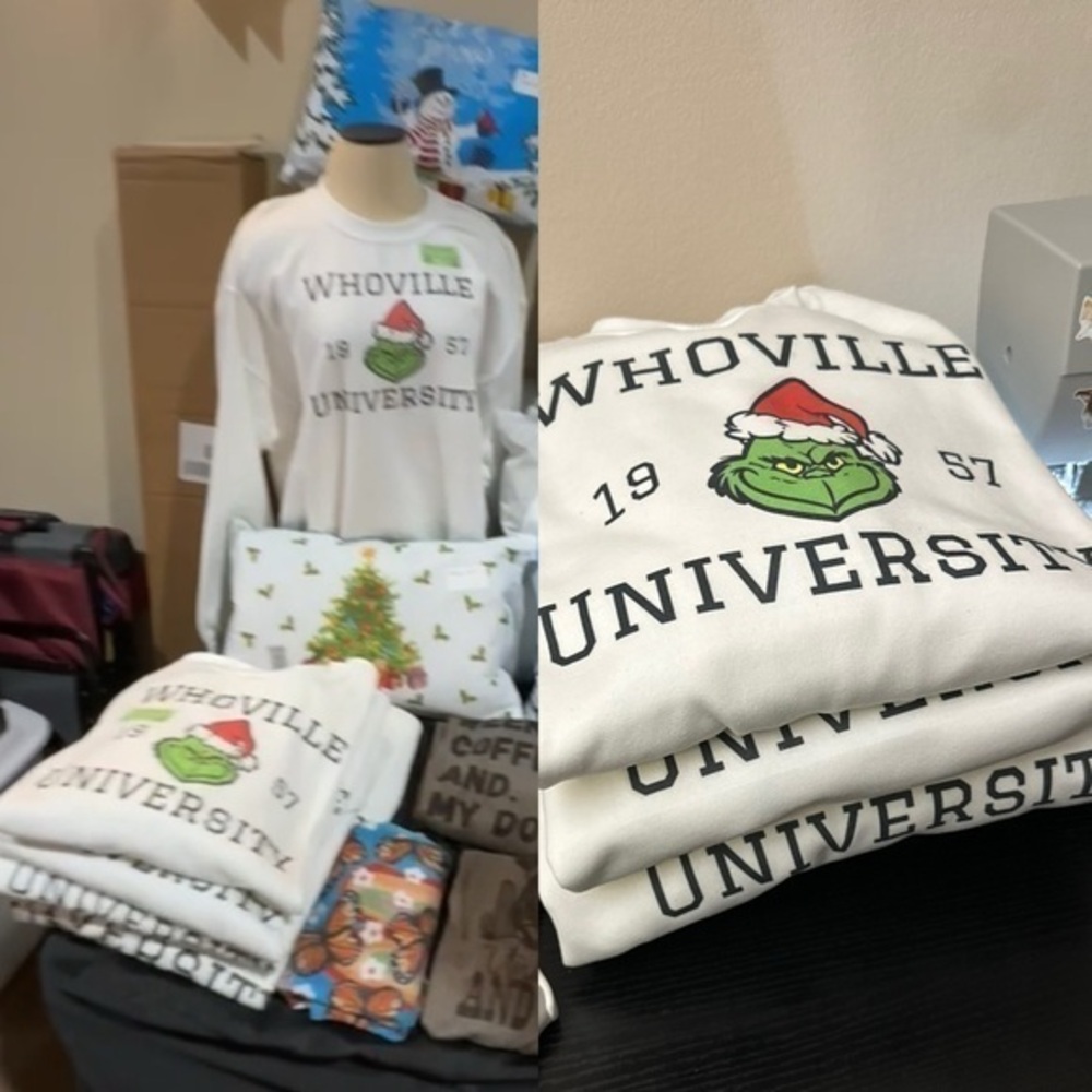 Whoville University Christmas crew Sweatshirt size 3XL